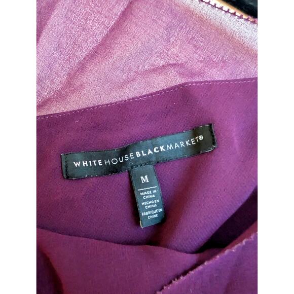 White House Black Market Womens Cowl Neck Tank Top M Whimsigoth Witchy Celestial - Picture 4 of 6